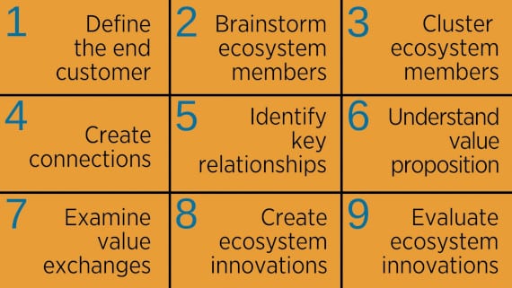 Nine steps for the IfM Ecosystem Mapping Framework